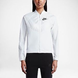 Nike Tech Hypermesh Bomber Womens Sport Jacket White